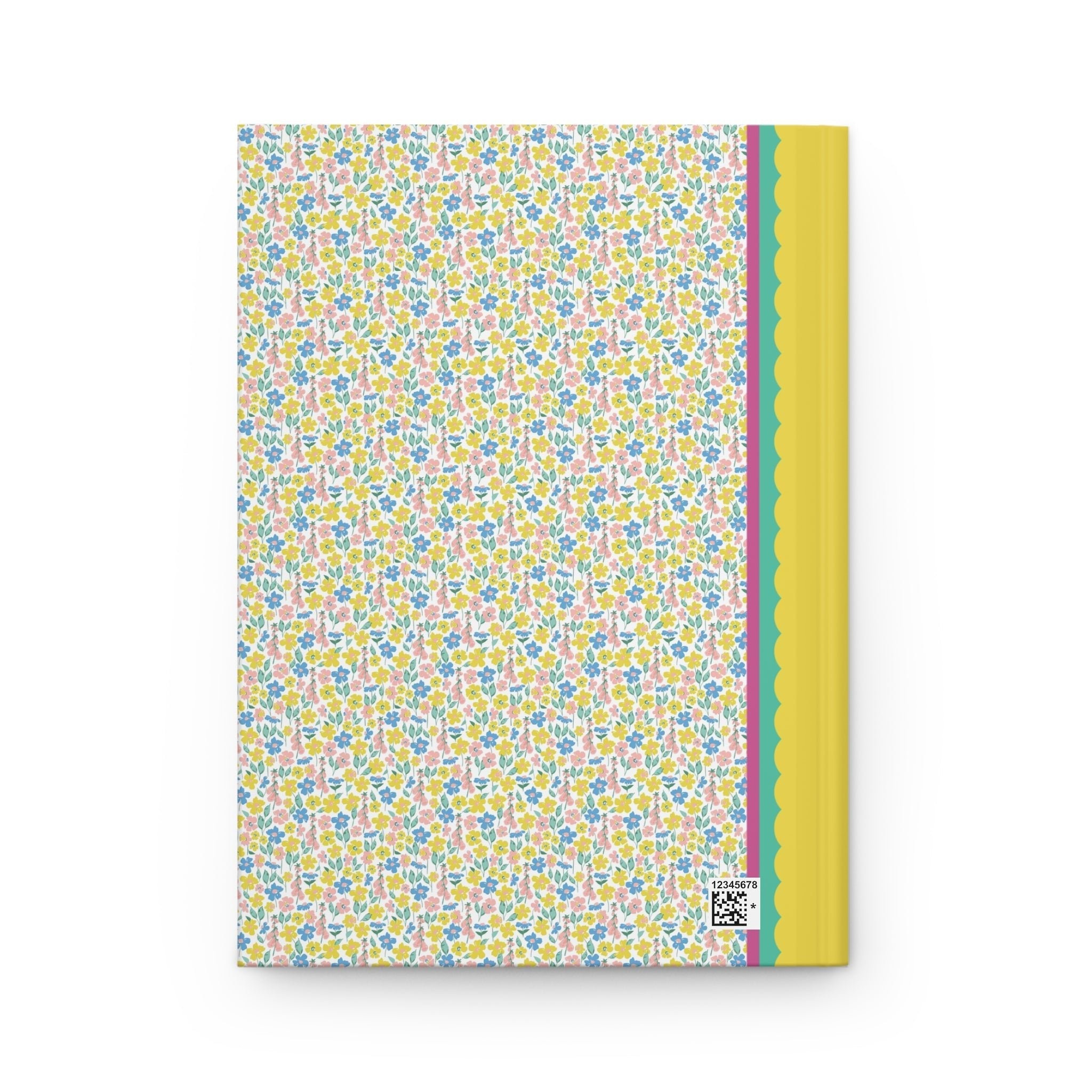 Yellow and Blue Flower Notebook