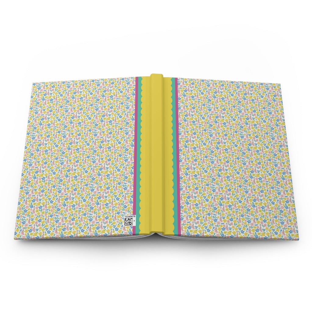 Yellow and Blue Flower Notebook