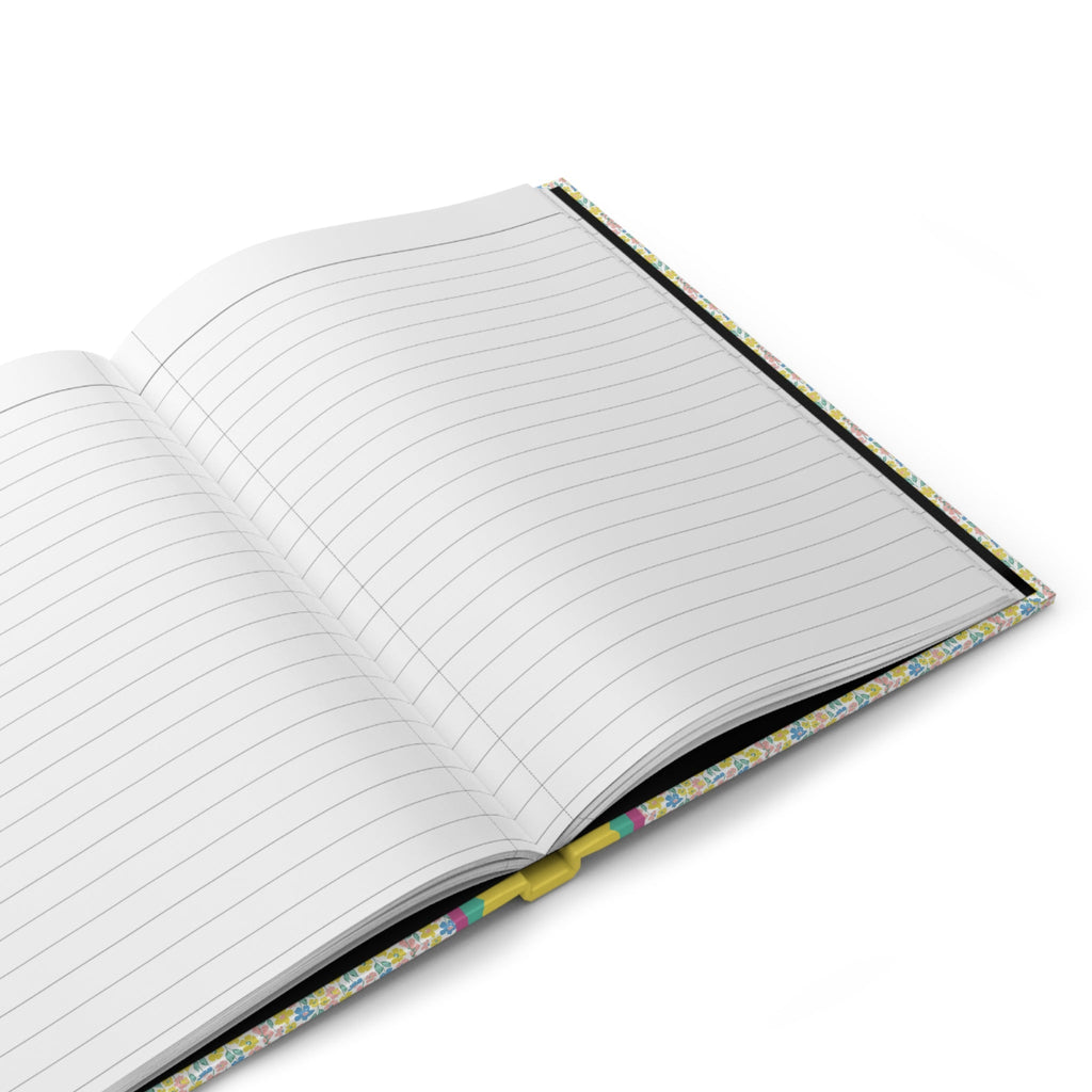 Yellow and Blue Flower Notebook
