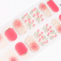 Pink Tulips Gel Nails